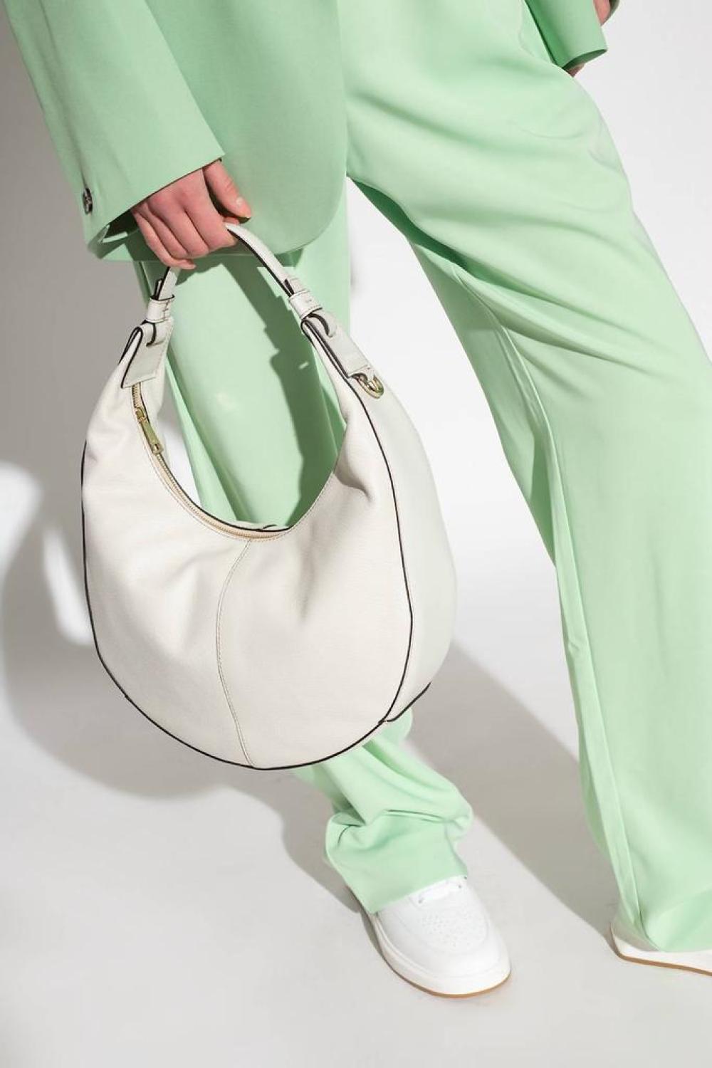 Women's Leather Miastella S Hobo Handbag Os In Marshmallow White
