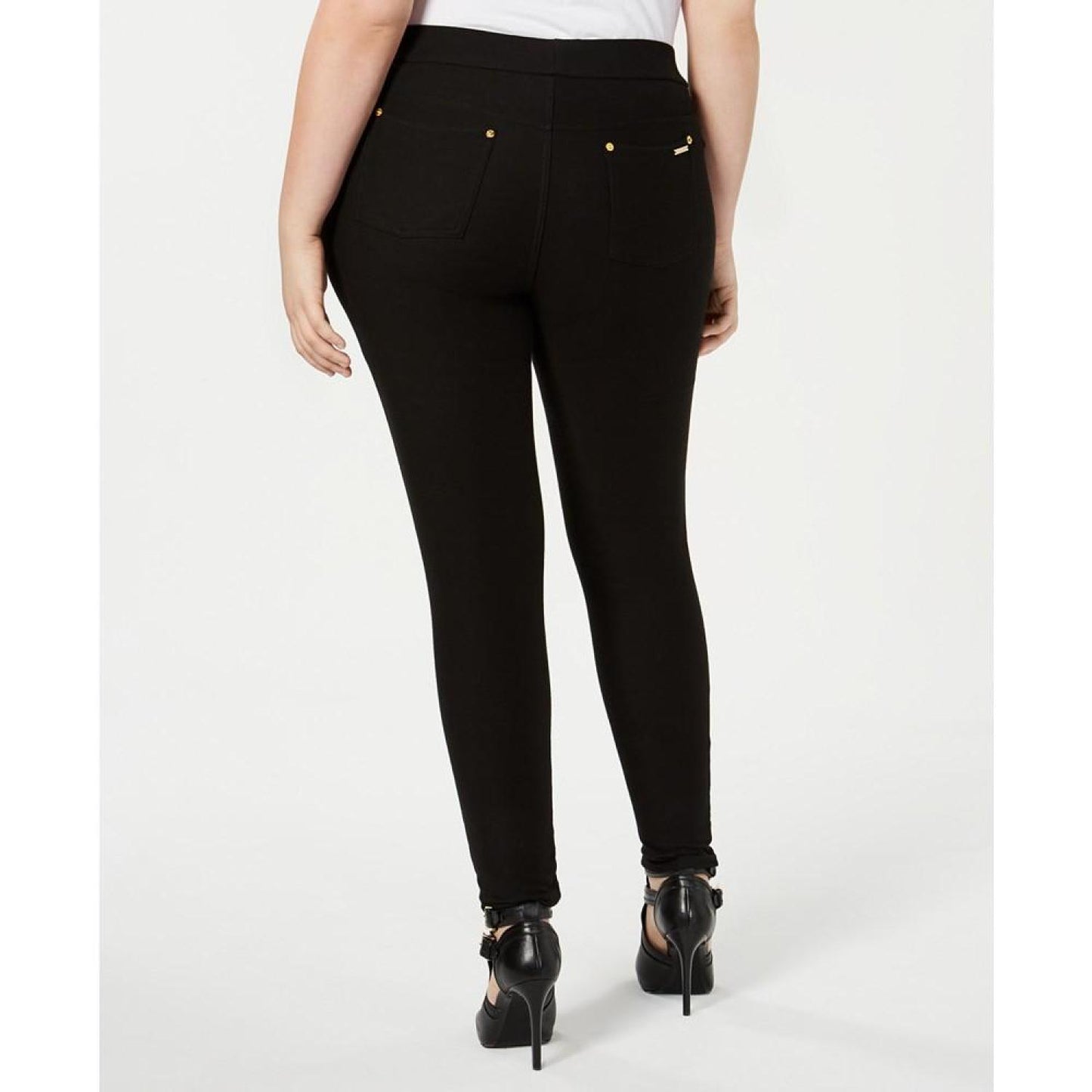 Plus Size High Rise Pull-On Skinny Pants
