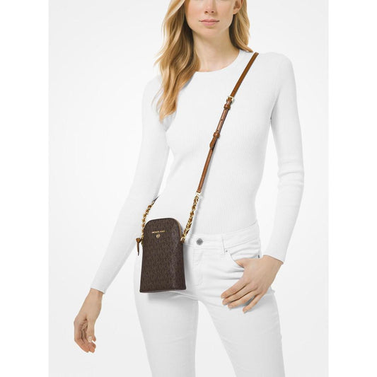 Logo North South Chain Phone Crossbody