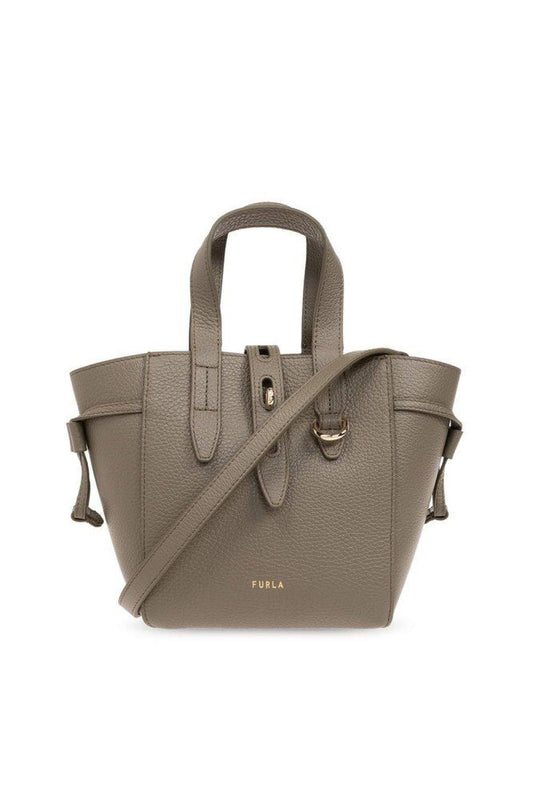 Furla Net Logo Printed Mini Tote Bag
