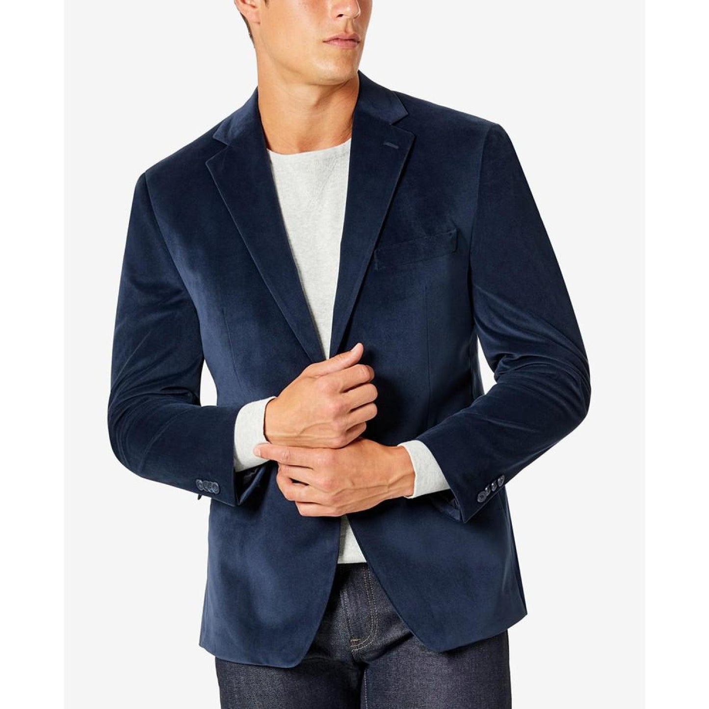 Men's Modern-Fit Velvet Blazer