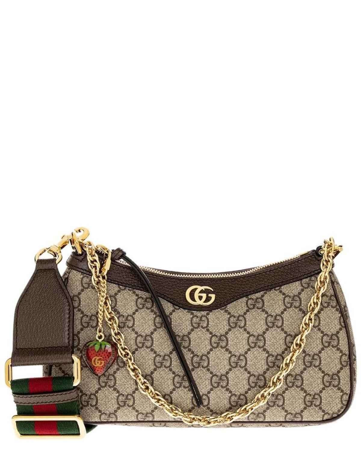 Gucci Ophidia GG Small Canvas Leather Shoulder Bag
