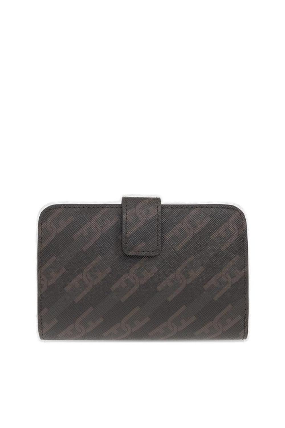 Furla Logo Plaque Monogrammed Wallet