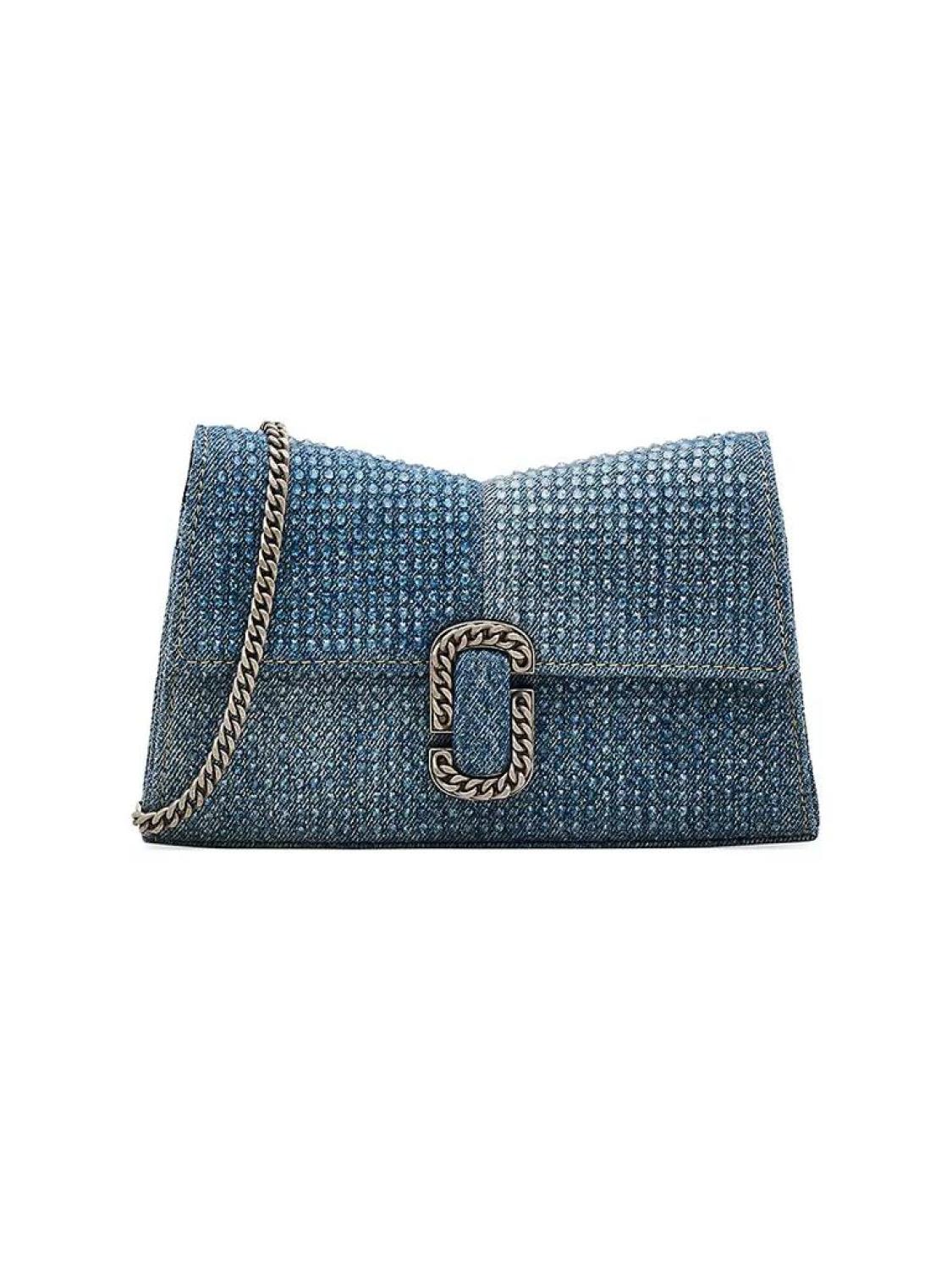The Crystal Denim St. Marc Chain Wallet