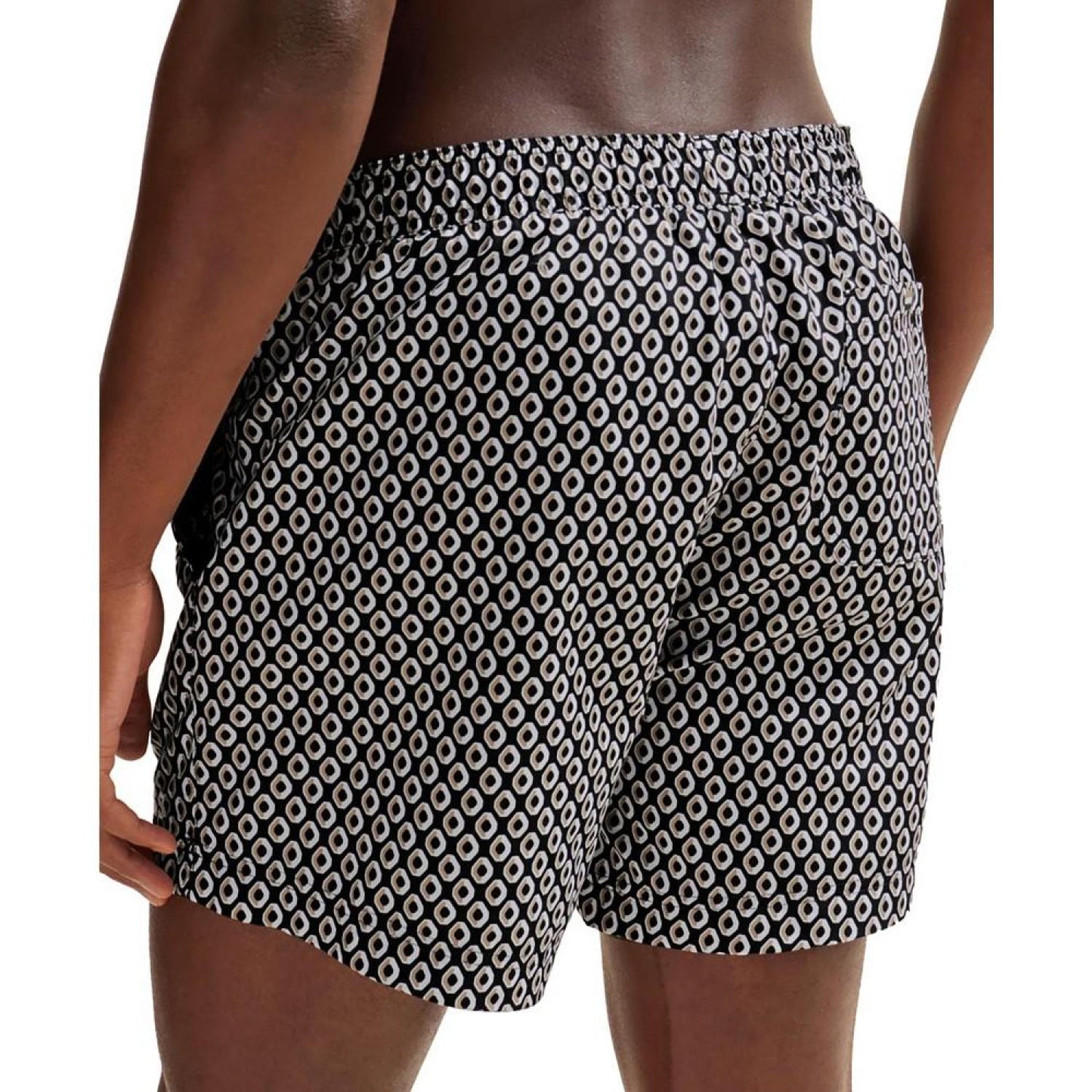Men's Micro-Print Quick-Drying Swim Shorts