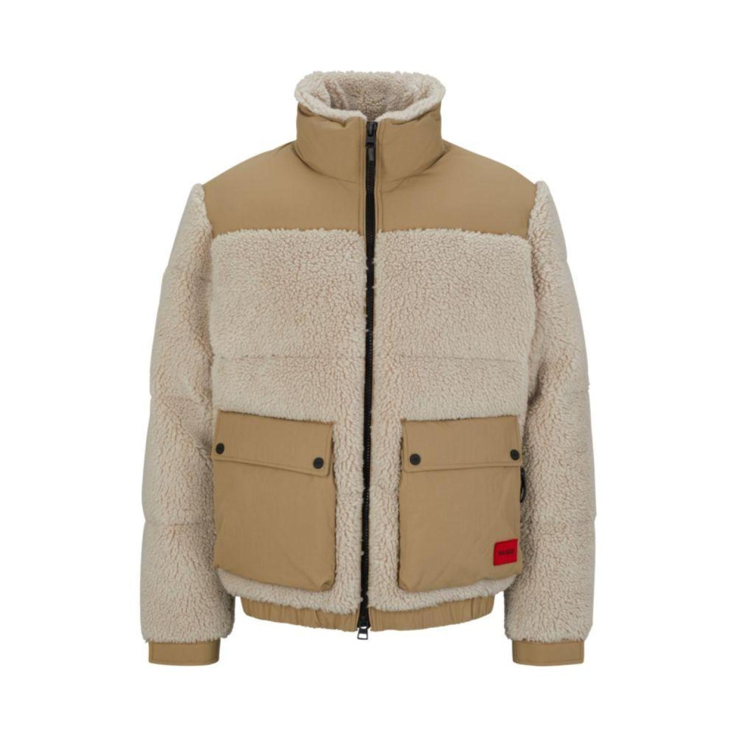 Regular-fit jacket in mixed materials