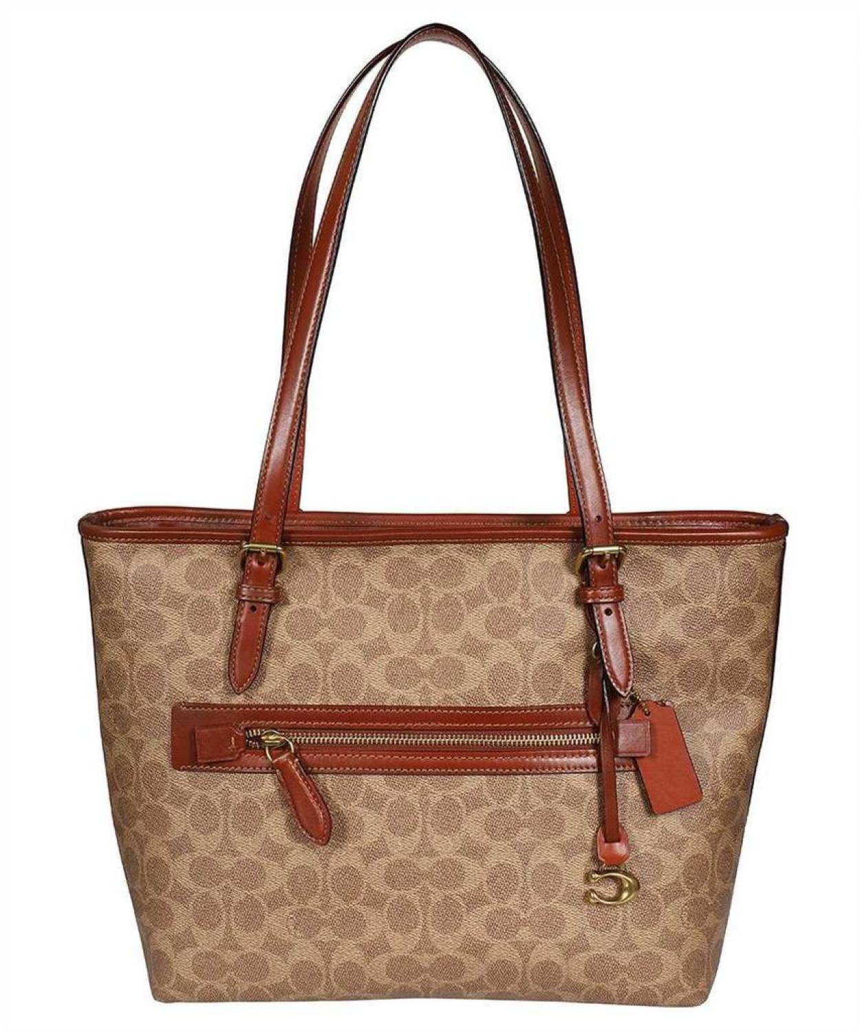 Coach Monogram Printed Tote Bag