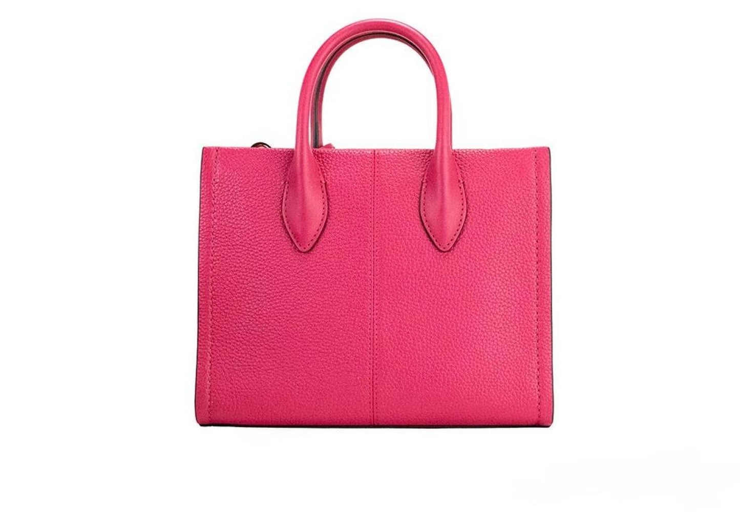 Michael Kors Mirella Small Hot pink Leather Top Zip Shopper Tote Crossbody Women's Bag