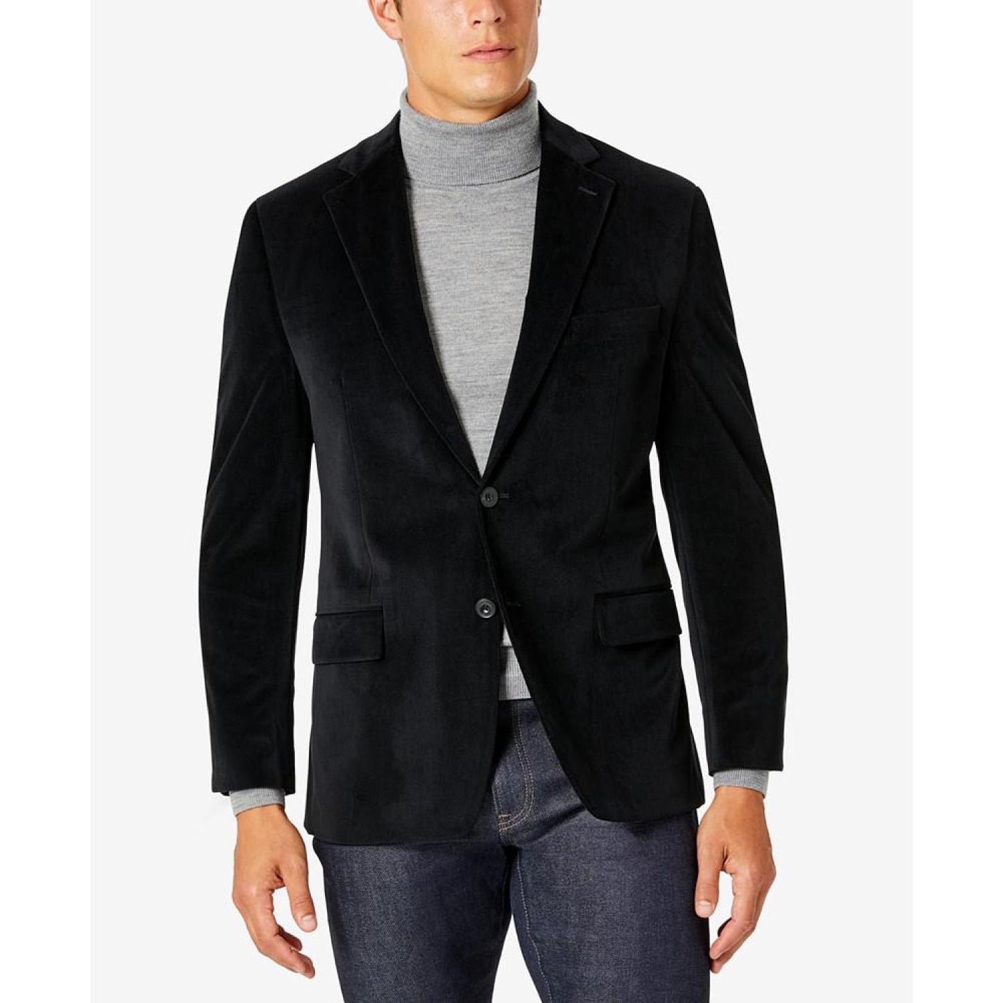 Men's Modern-Fit Velvet Blazer
