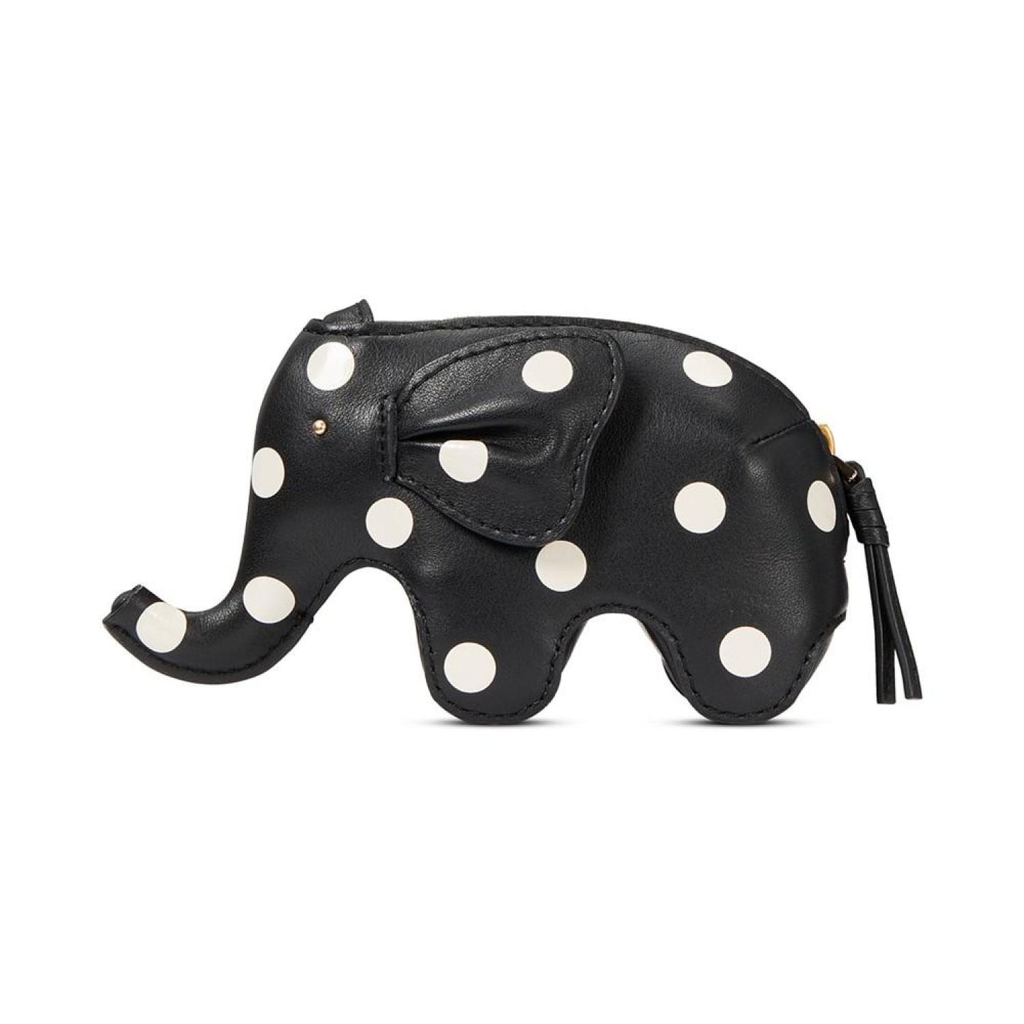 Ellie Polka Dot Smooth Leather Elephant Coin Purse