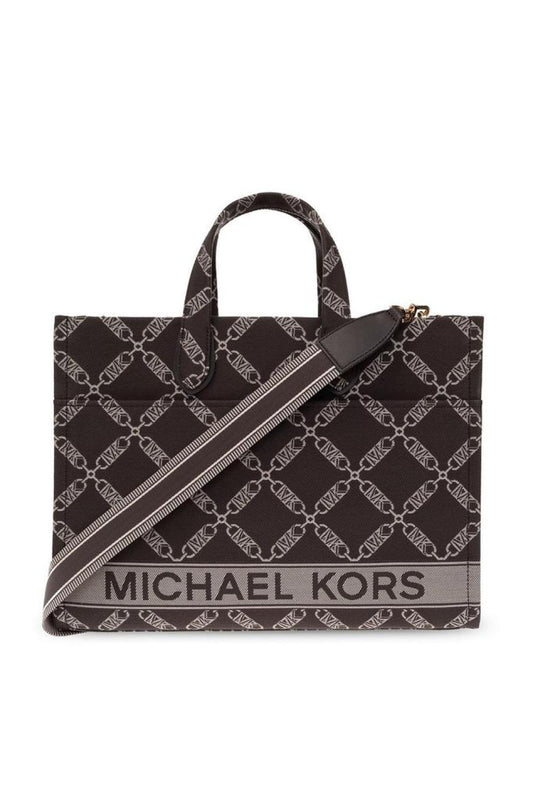 Michael Michael Kors Gigi Logo Jacquard Large Tote Bag