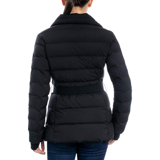 Women's Stretch Asymmetrical Belted Packable Down Puffer Coat