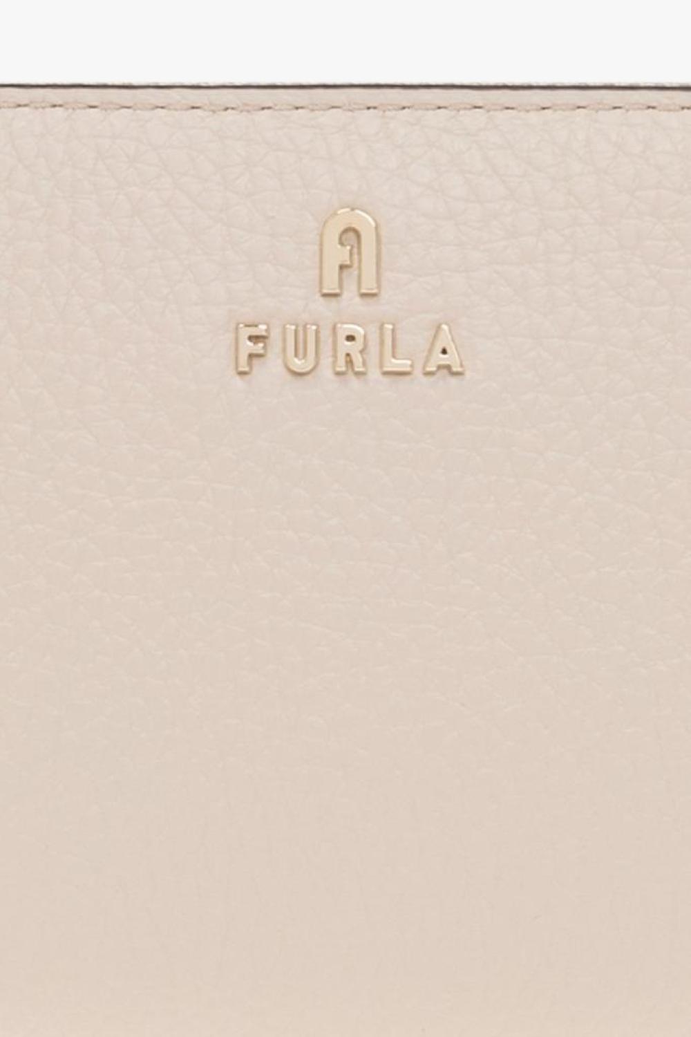 Furla Camelia Logo Plaque Zipped Wallet