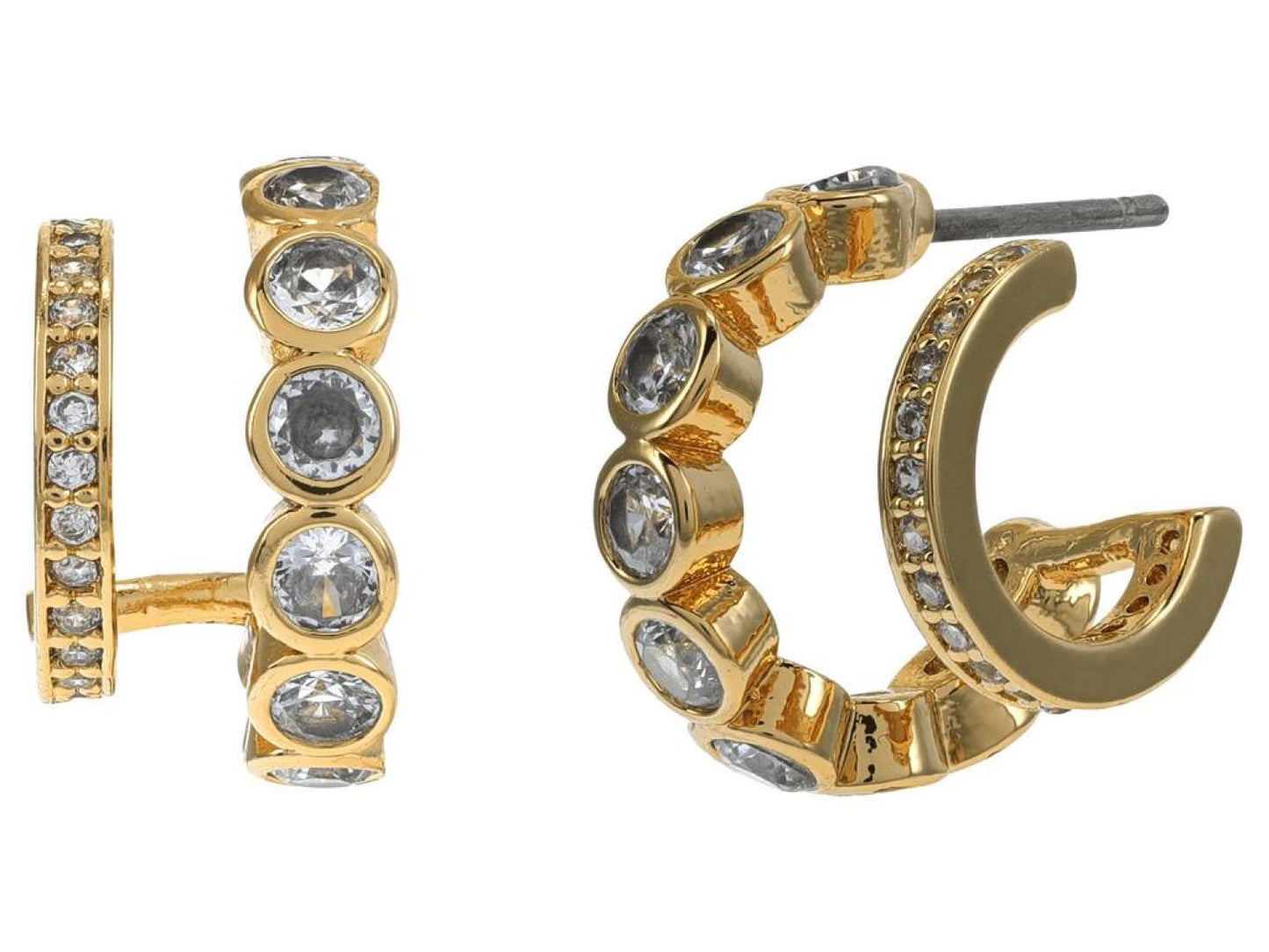 Dazzle Double Huggies Earrings