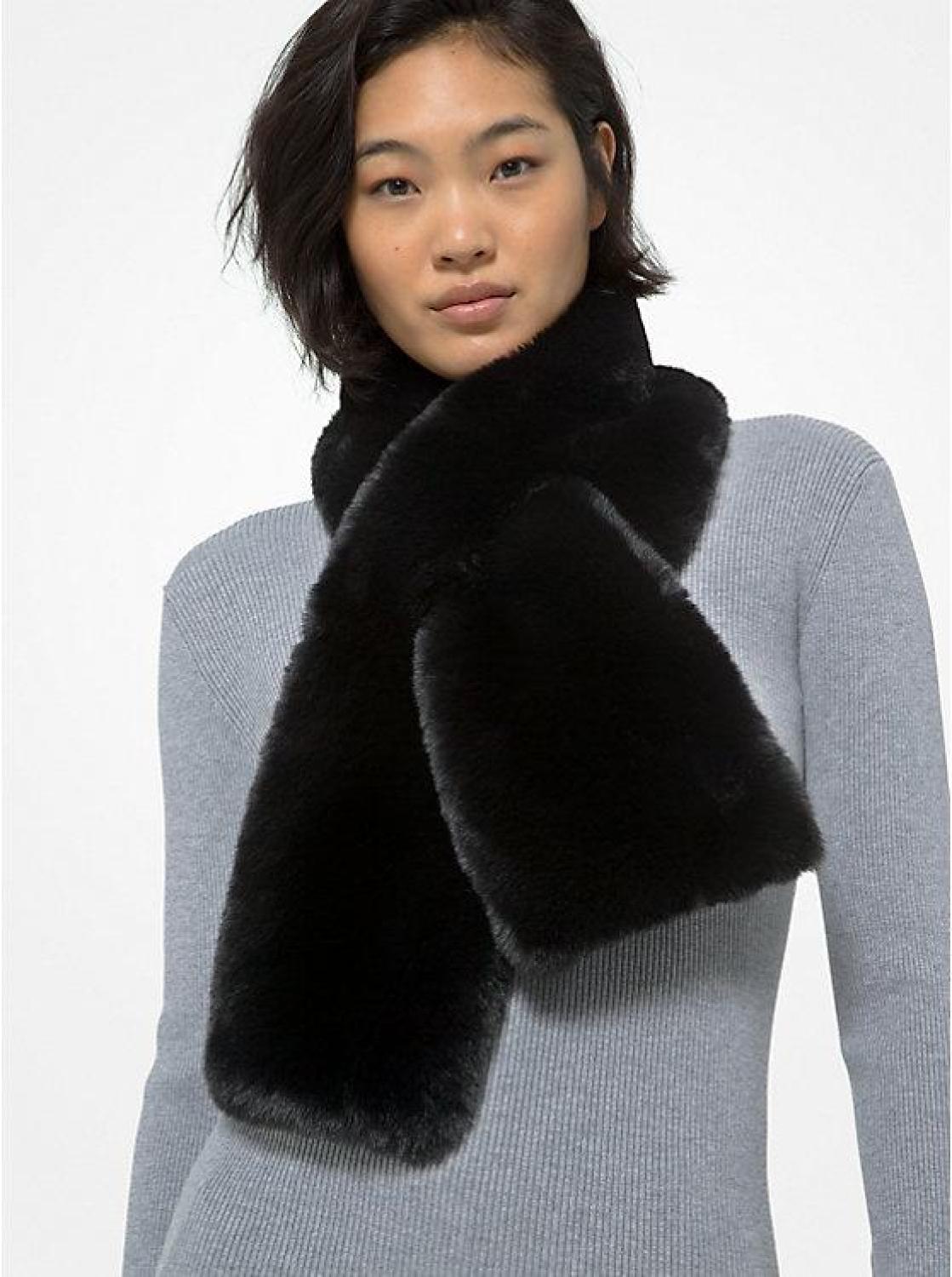 Faux Fur Pull-Through Scarf
