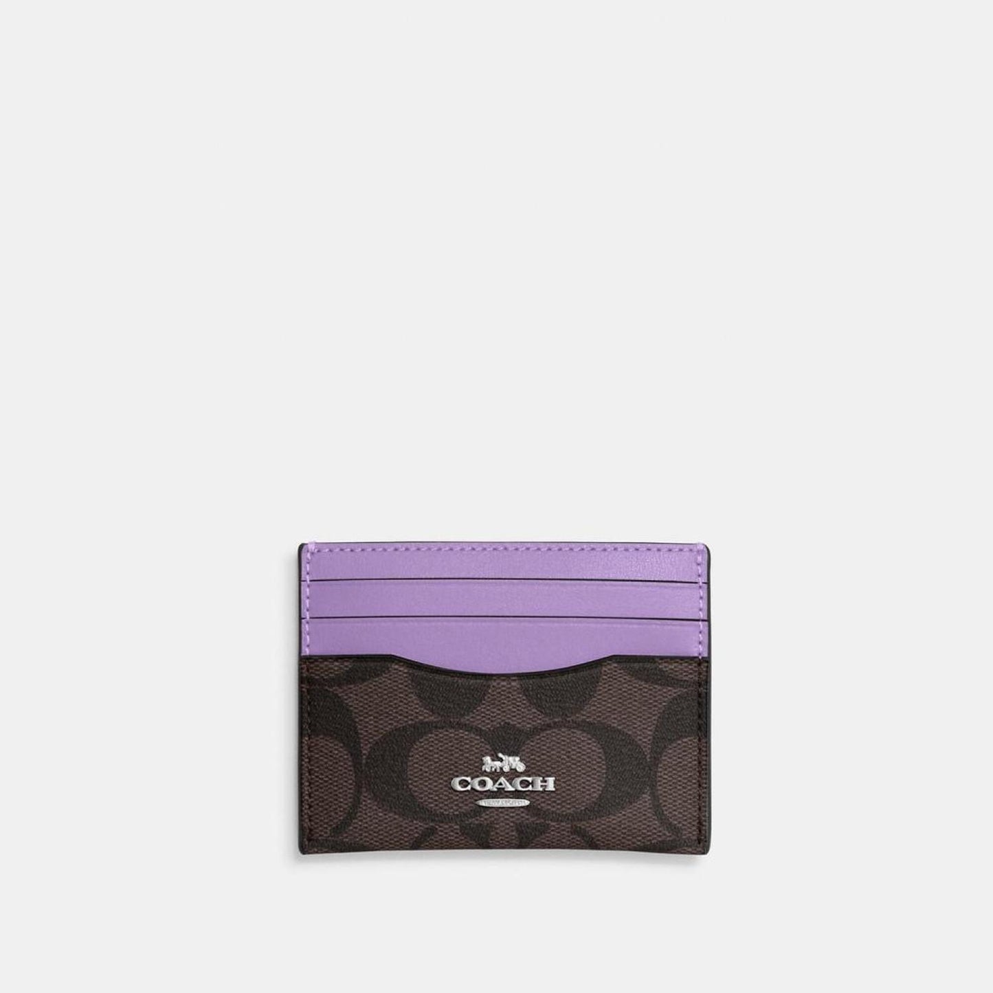 Coach Outlet Slim Id Card Case In Signature Canvas