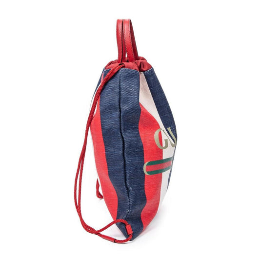 Striped Drawstring Backpack