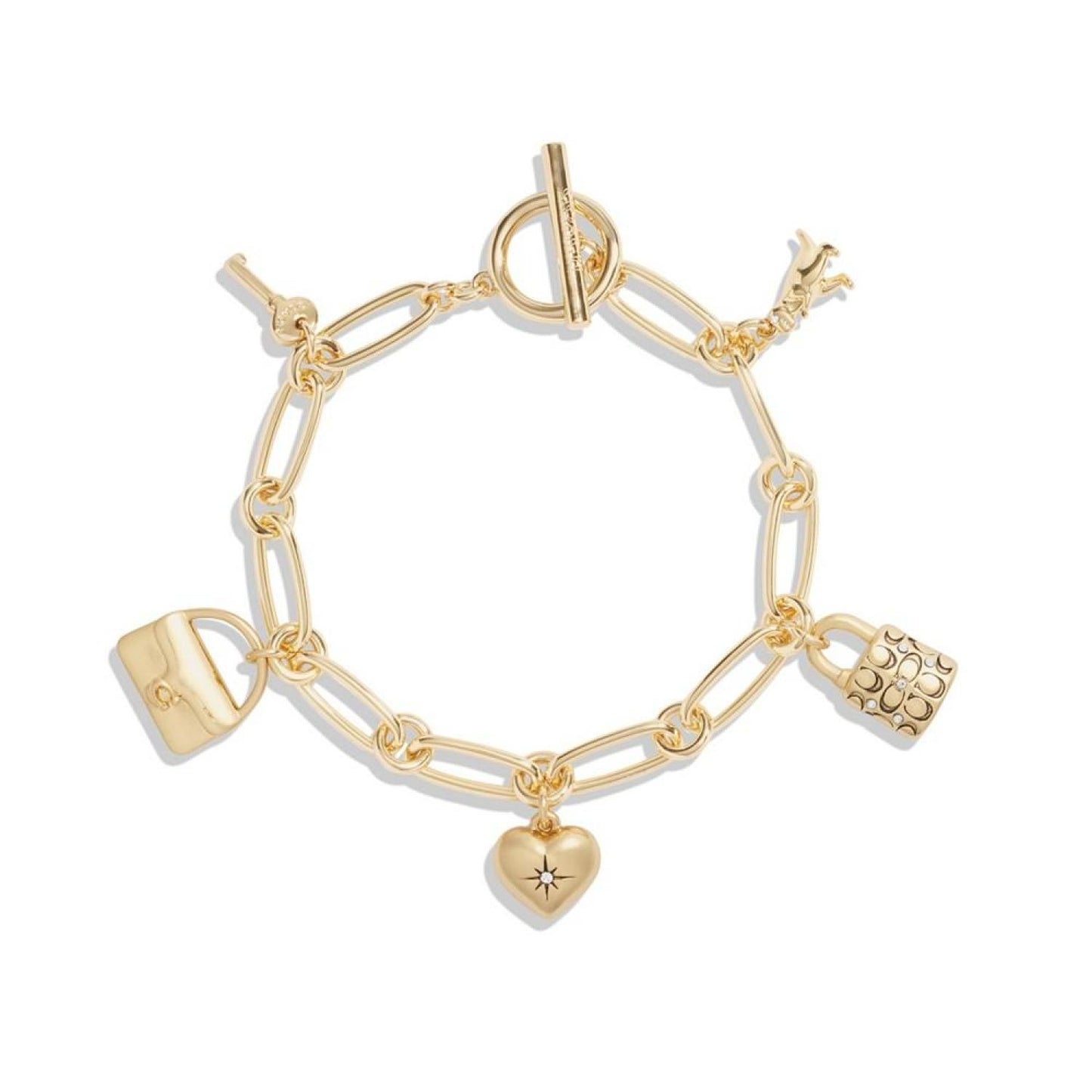 Faux Stone Iconic Charm Bracelet
