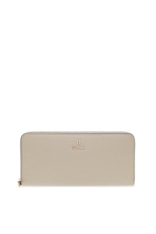 Furla Logo Plaque Zipped Continental Wallet