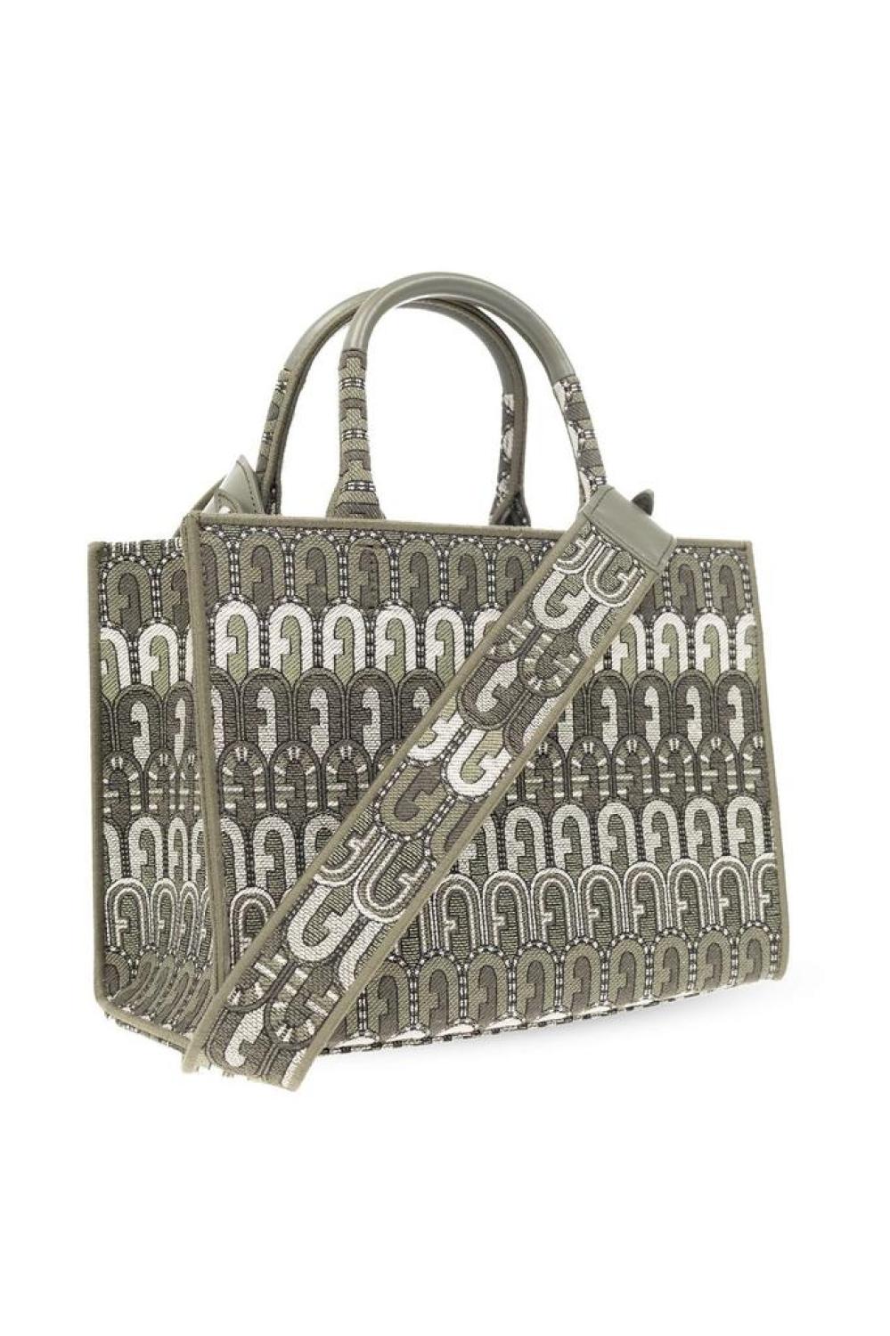 Furla Logo Monogram Top-Handle Tote Bag