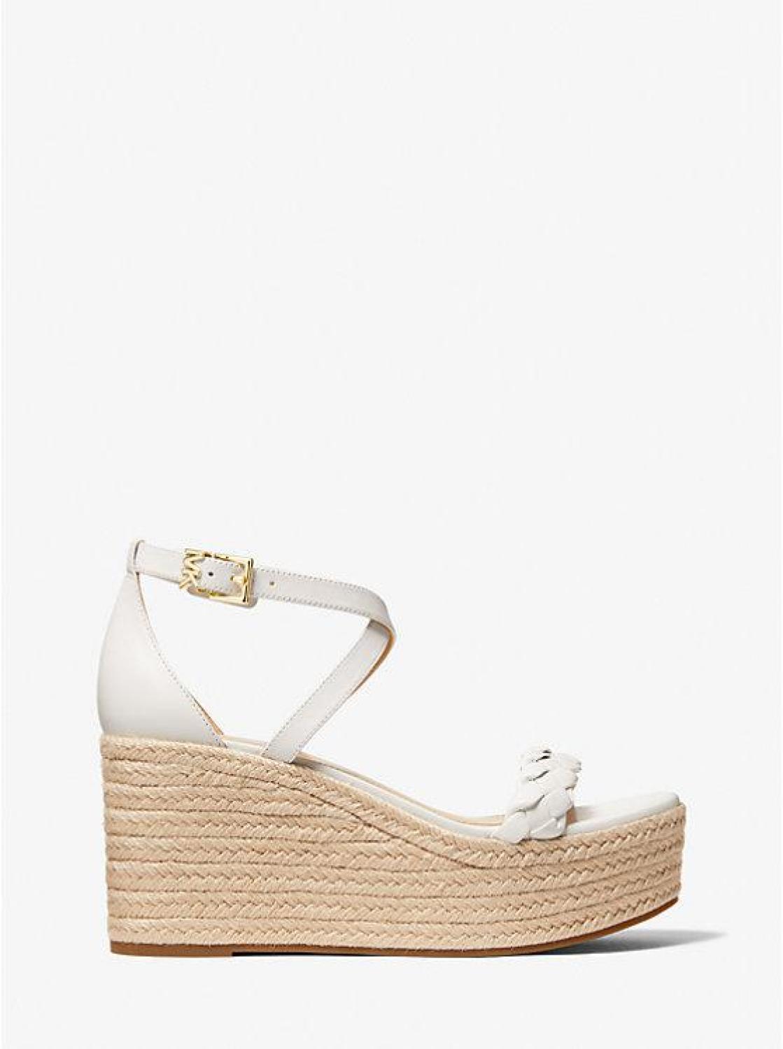 Serena Leather Wedge Sandal