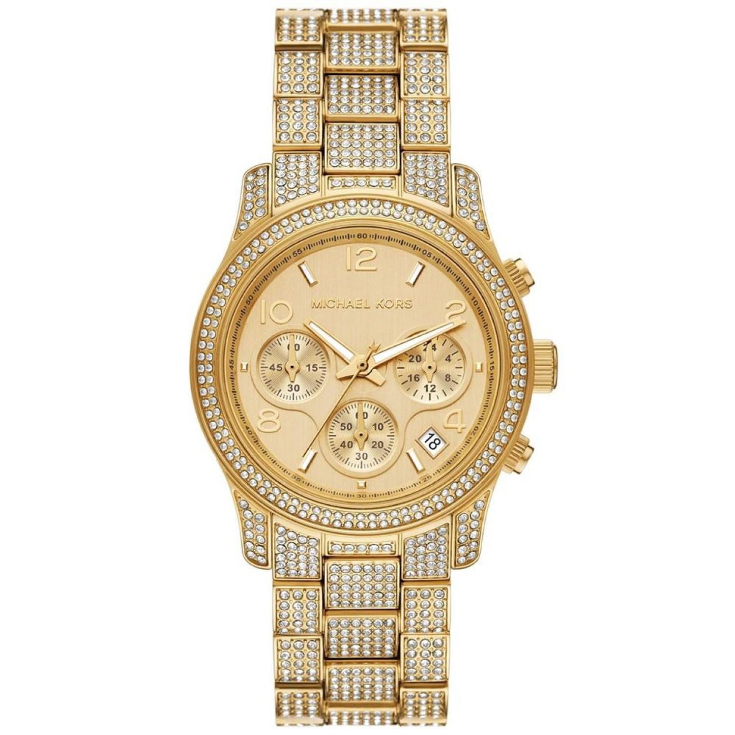 Women's Runway Chronograph Gold-Tone Stainless Steel Watch 38mm