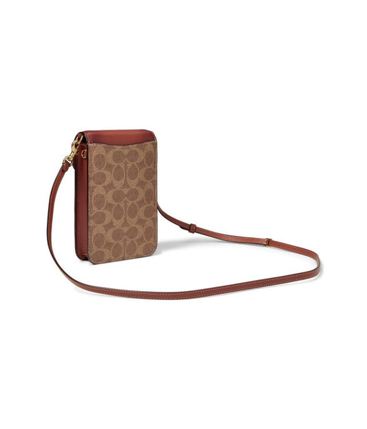 Coated Canvas Signature Phone Crossbody