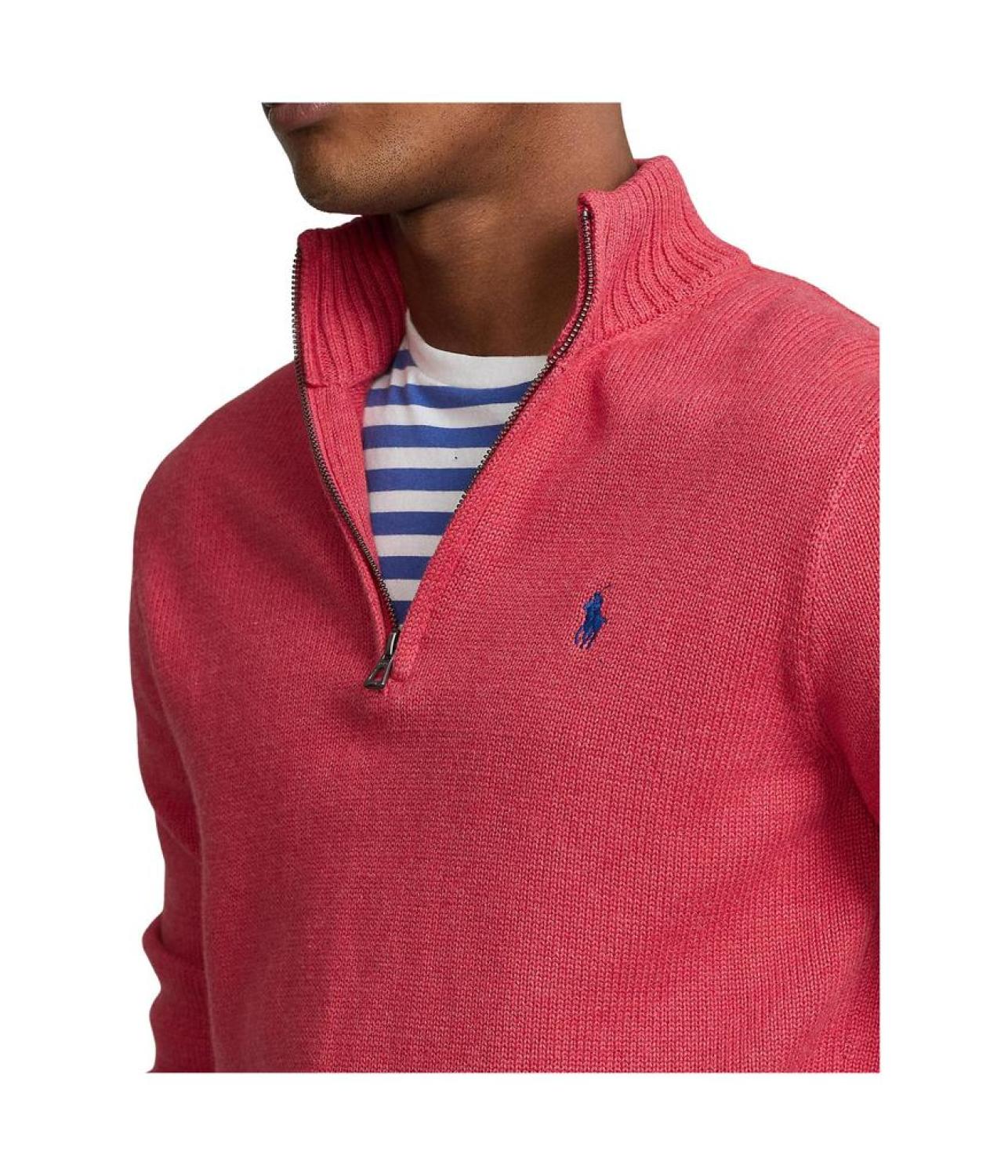 Cotton 1/4 Zip Sweater