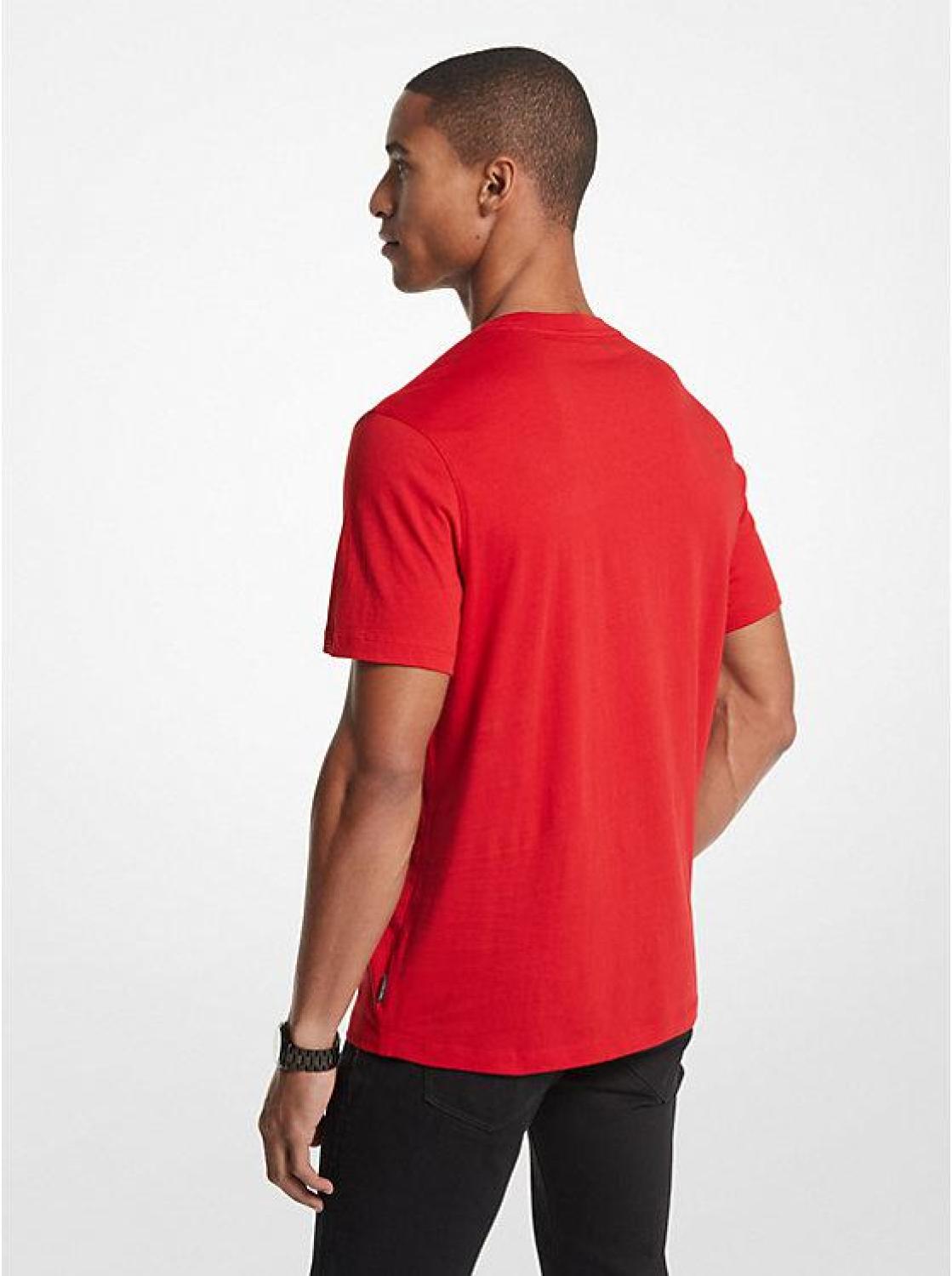 KORS Mesh Block Cotton T-Shirt
