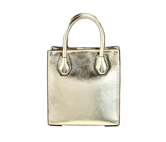 Michael Kors Mercer XS Pale Metallic North South Shopper Crossbody Women's Bag