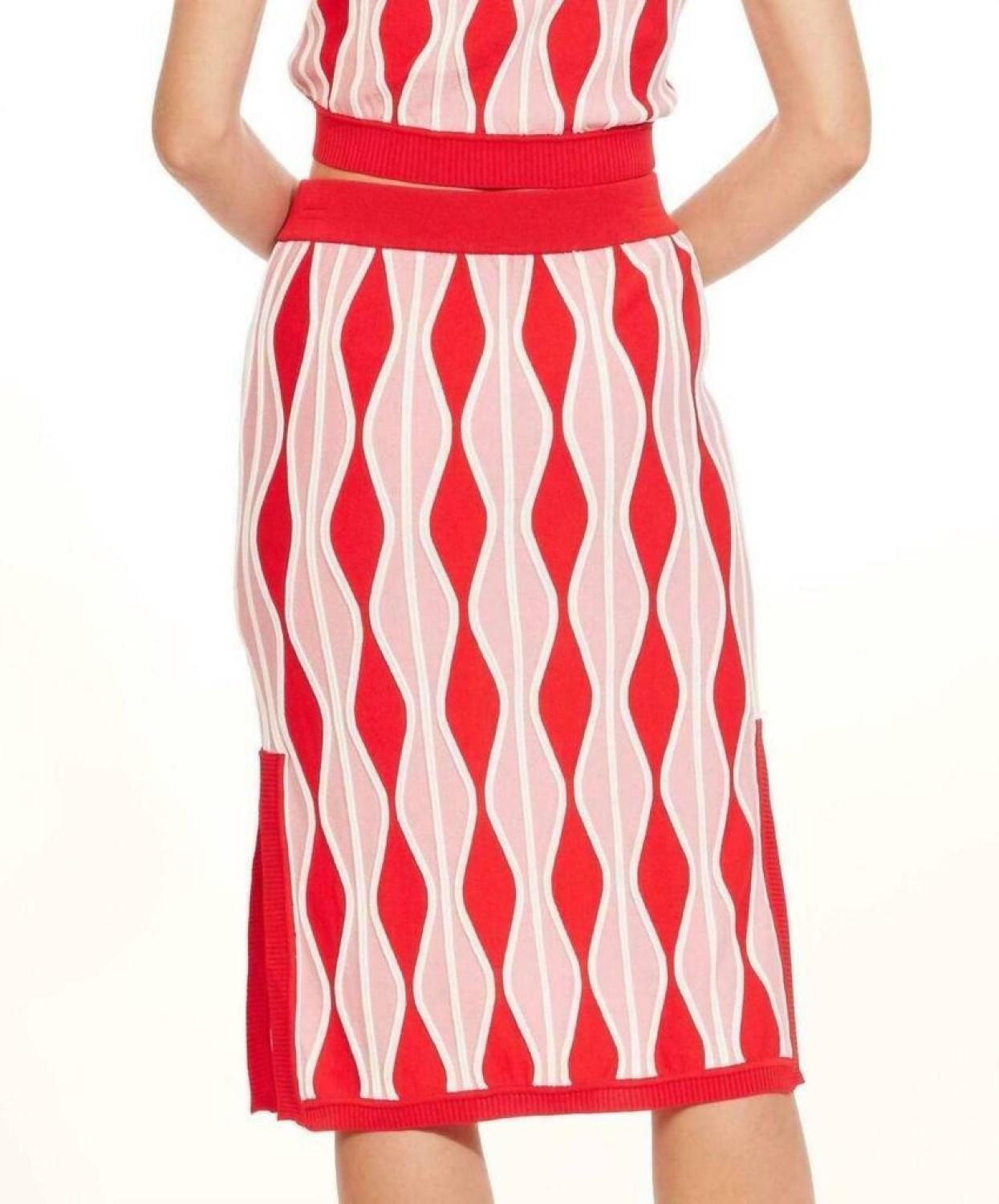 Niska Skirt In Harlequin Pink