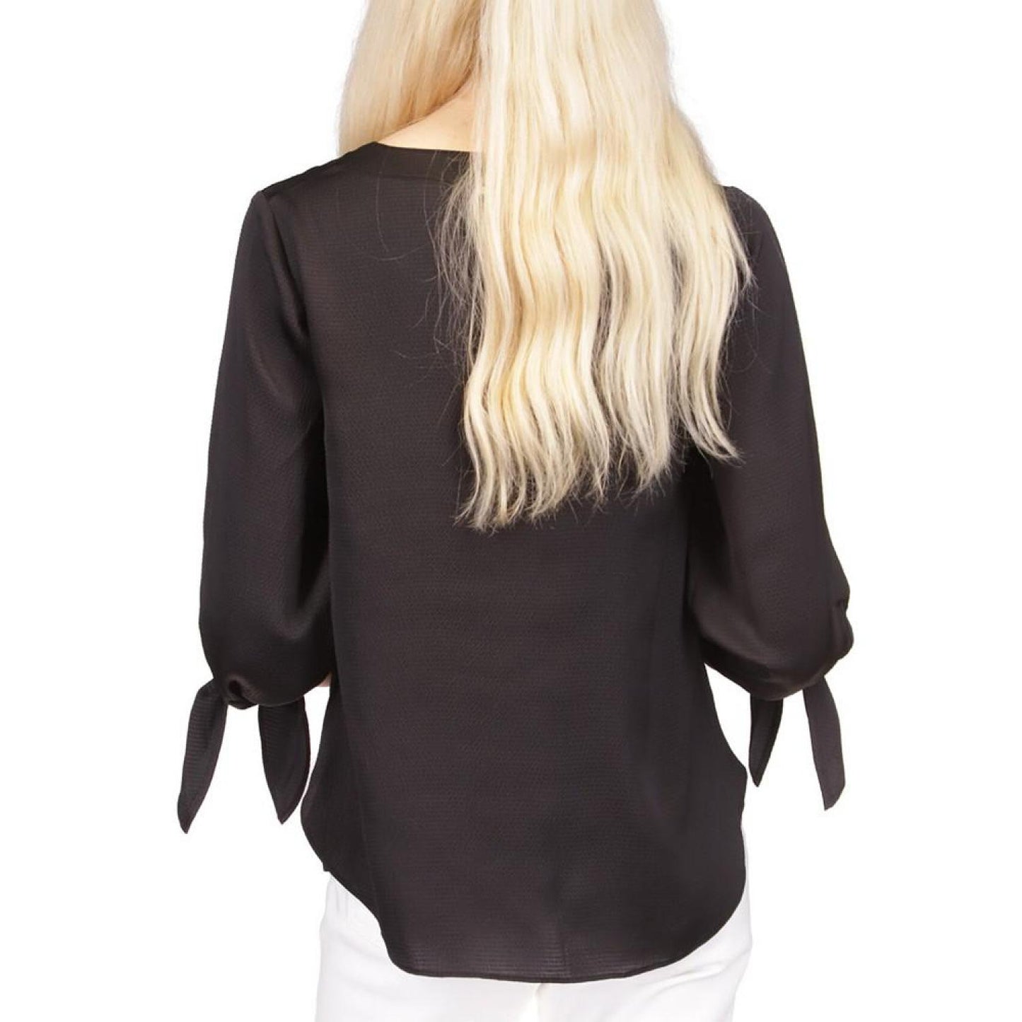 Women's Satin Tie Top, Regular & Petite