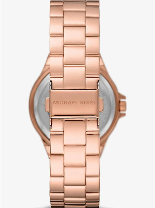 Lennox Pavé Logo Rose Gold-Tone Watch