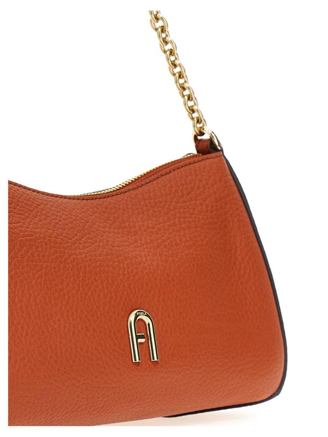 Furla Logo Plaque Zipped Tote Bag
