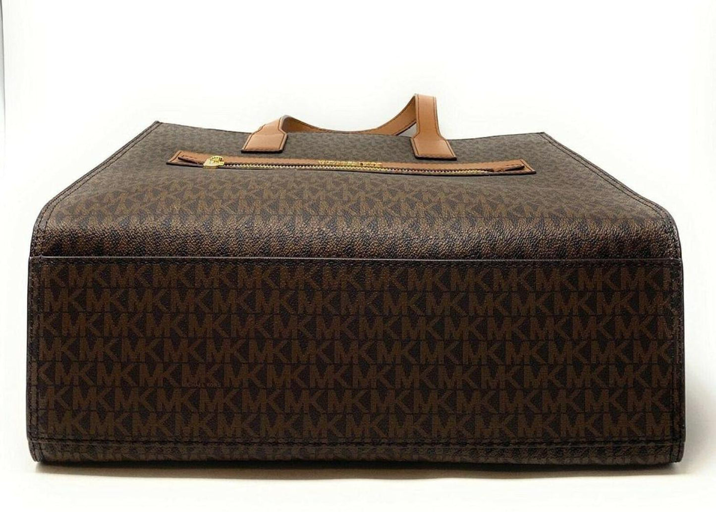 Michael Kors Kenly MK Signature VC Leather Tote Shoulder Bag