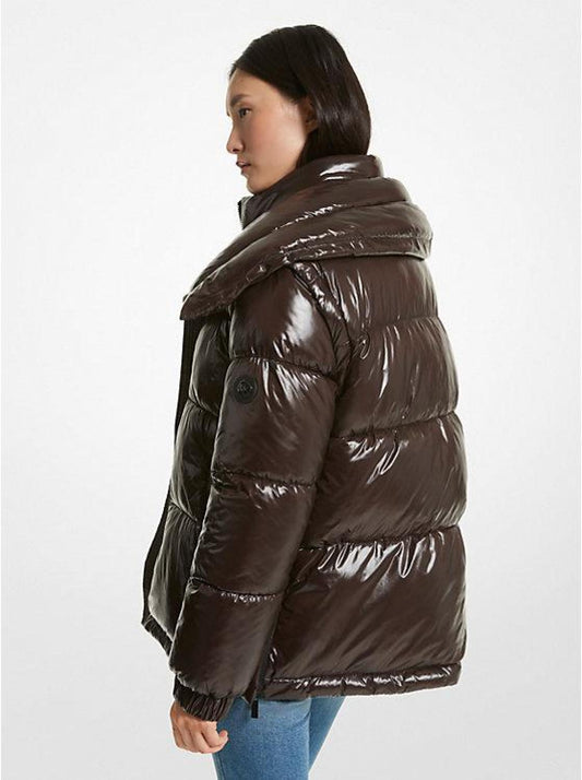 2-in-1 Quilted Nylon Puffer Jacket