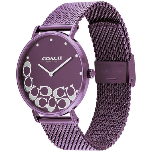 Women's Perry Purple Stainless Steel Mesh Bracelet Watch
