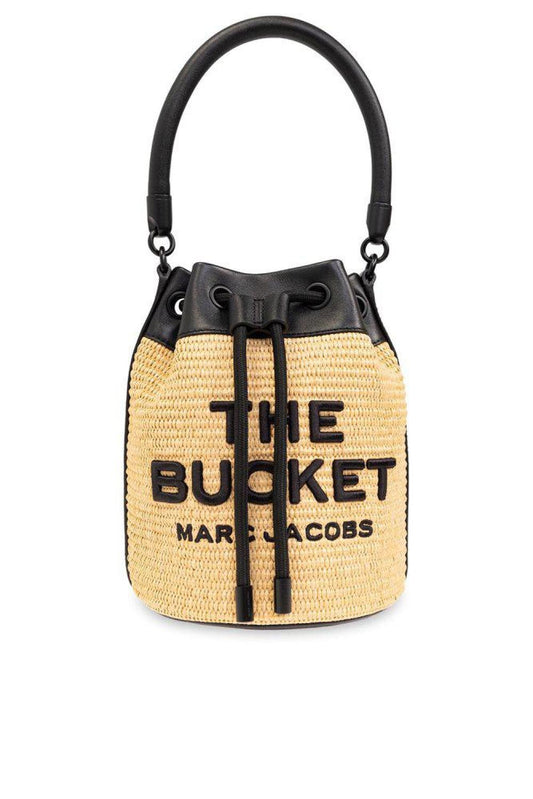 Marc Jacobs The Woven Logo Embroidered Bucket Bag