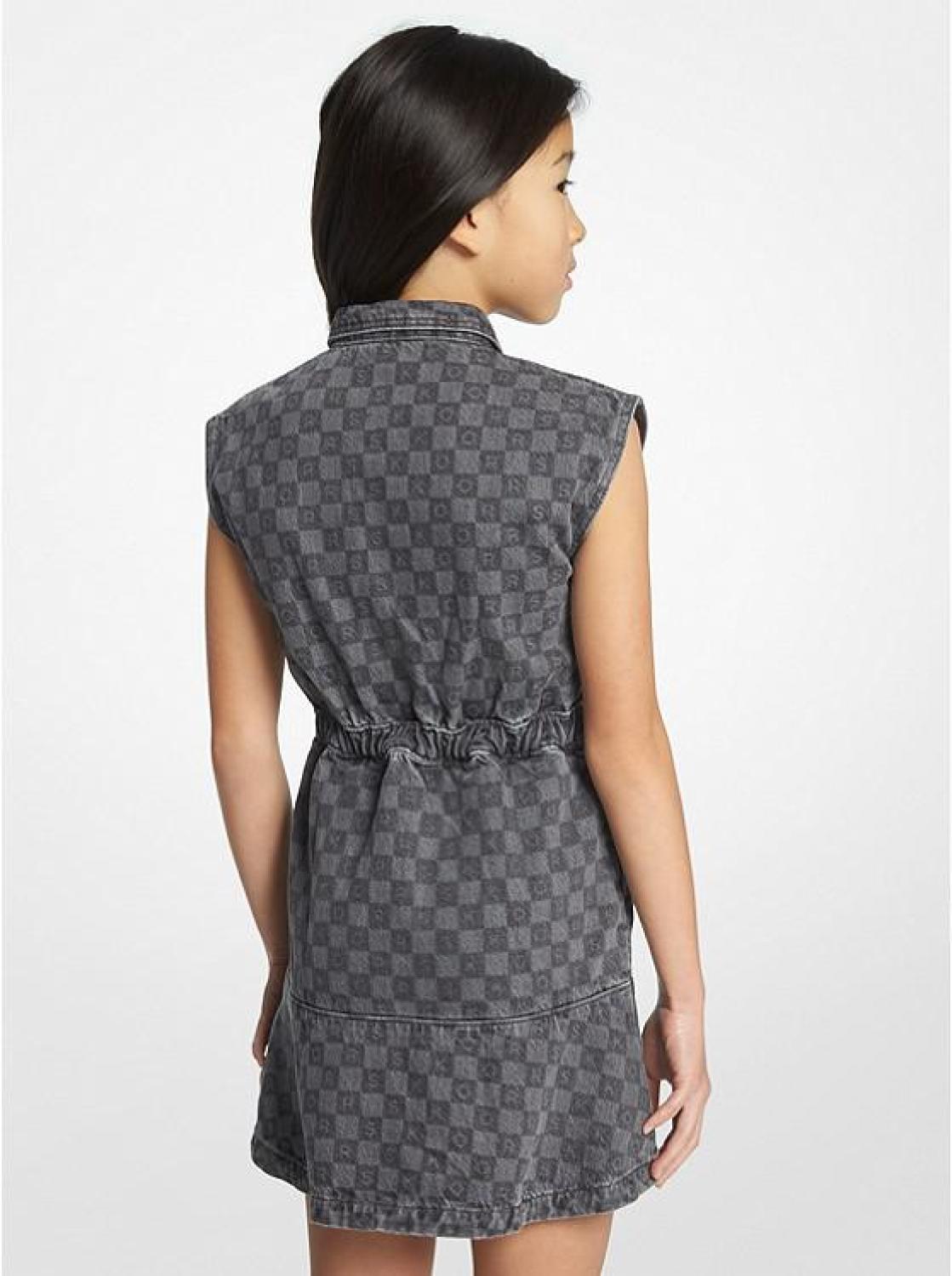 Checkerboard Logo Twill Baby Dress