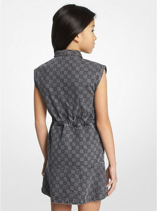 Checkerboard Logo Twill Baby Dress