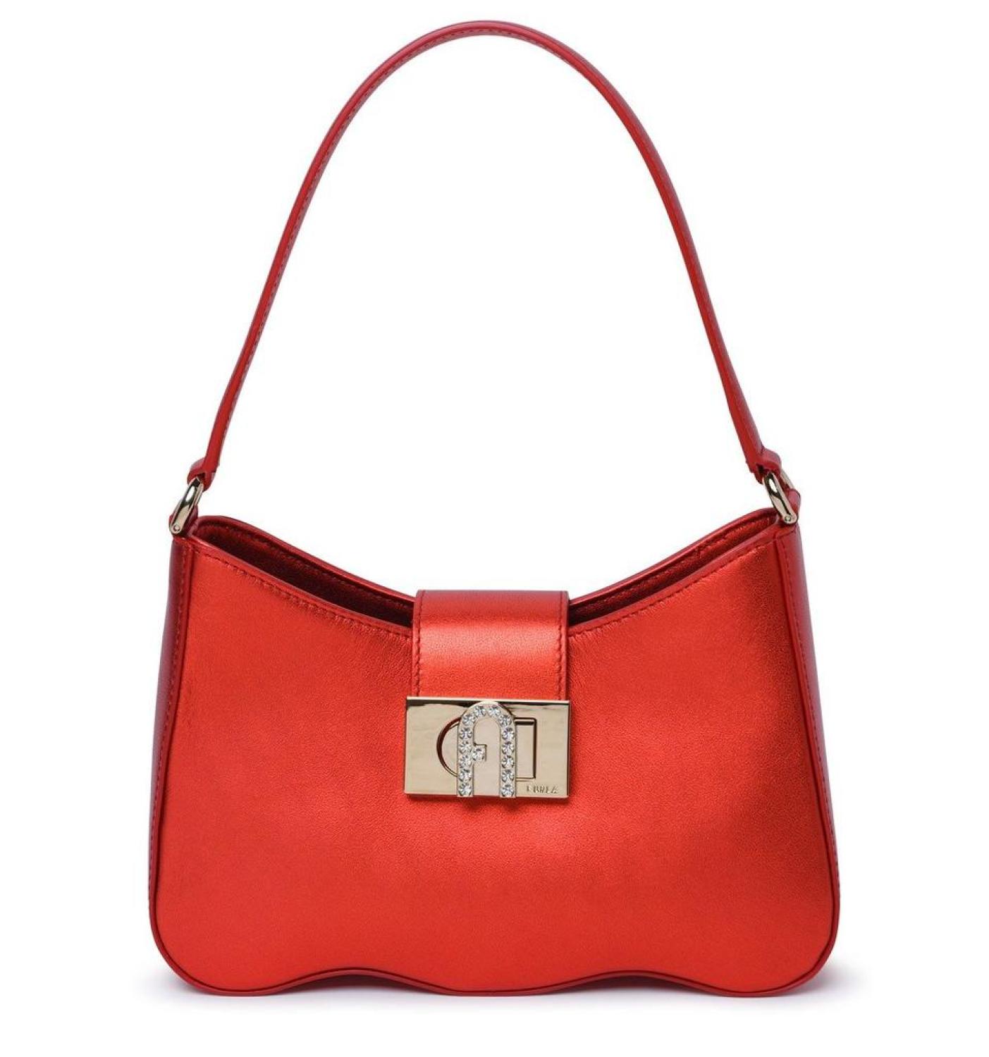 Furla Embellished Logo Engraved Tote Bag