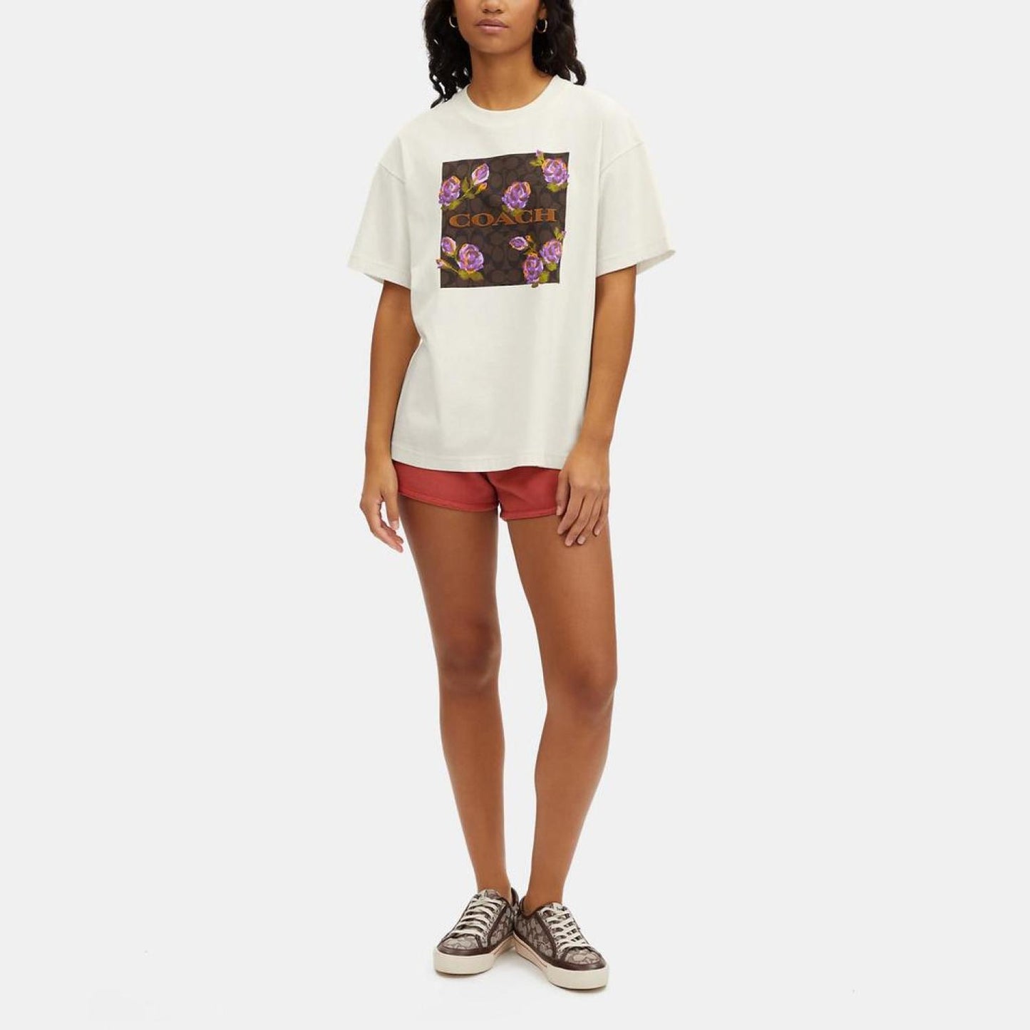 Coach Outlet Garment Dye Floral Skater T Shirt