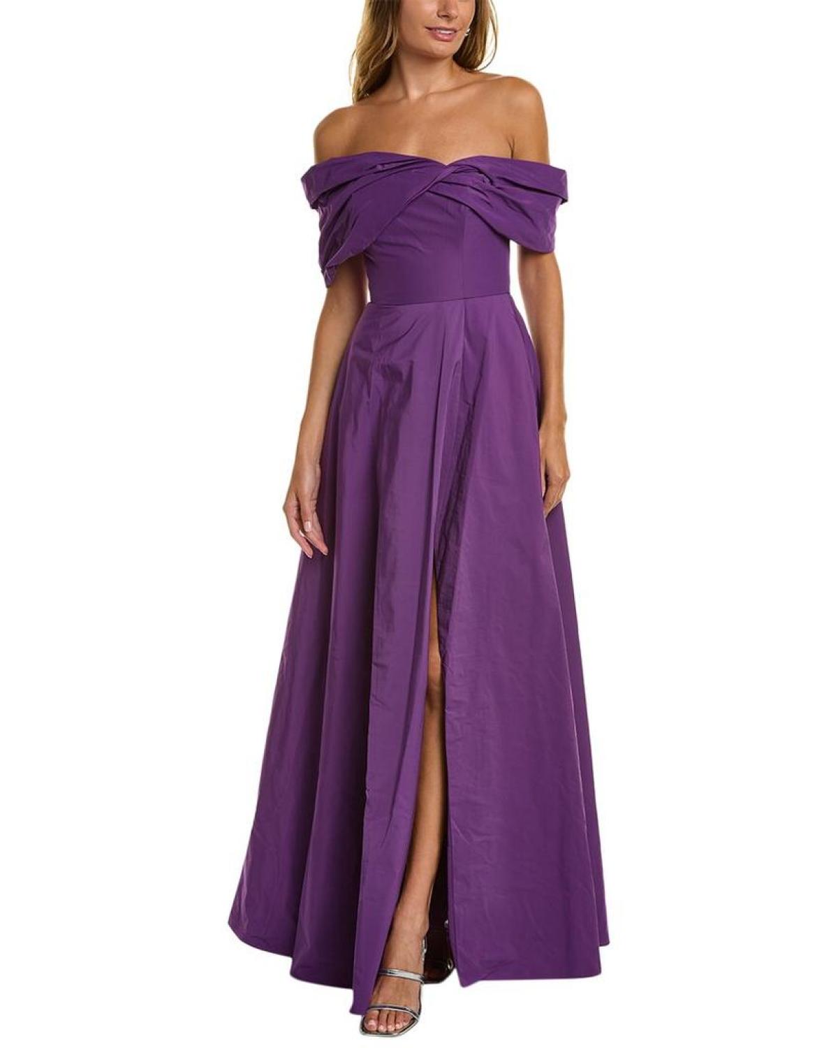 Marchesa Notte Off-the-Shoulder Gown