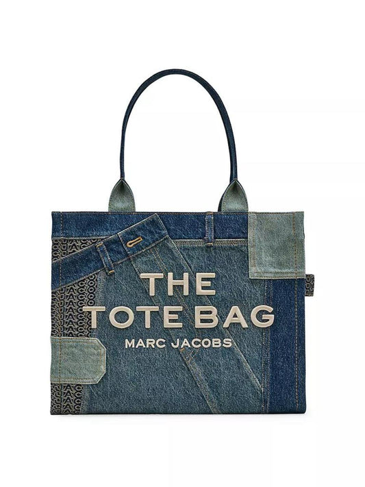 The Deconstructed Denim Large Tote Bag
