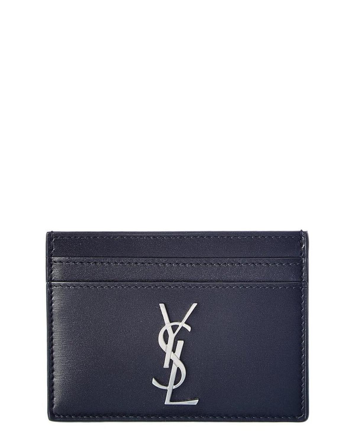 Saint Laurent Monogram Leather Card Case