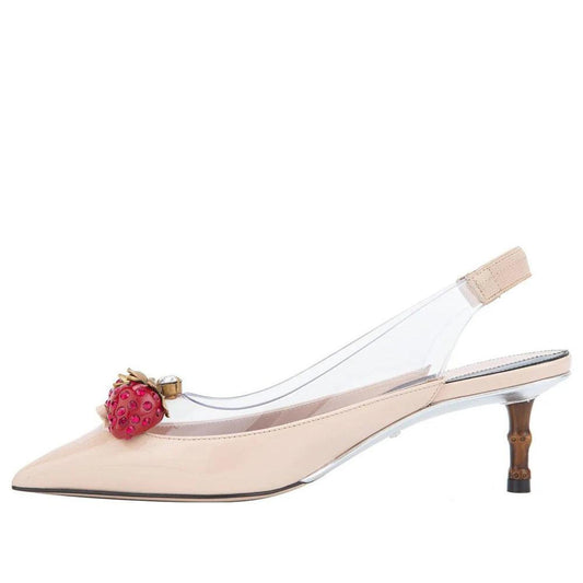 Gucci Vinyl & Patent Slingback Pump