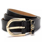 Women's Faceted Flower Buckle Belt