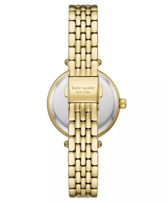 Women's Gracie Round Three-Hand Gold-Tone Stainless Steel Watch, 32mm