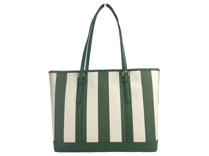 Michael Kors Jet Set Travel Large TZ Shoulder PVC Tote Bag Purse Fern Women's