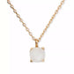 Gold-Tone Cubic Zirconia Pendant Necklace, 16" + 3" extender